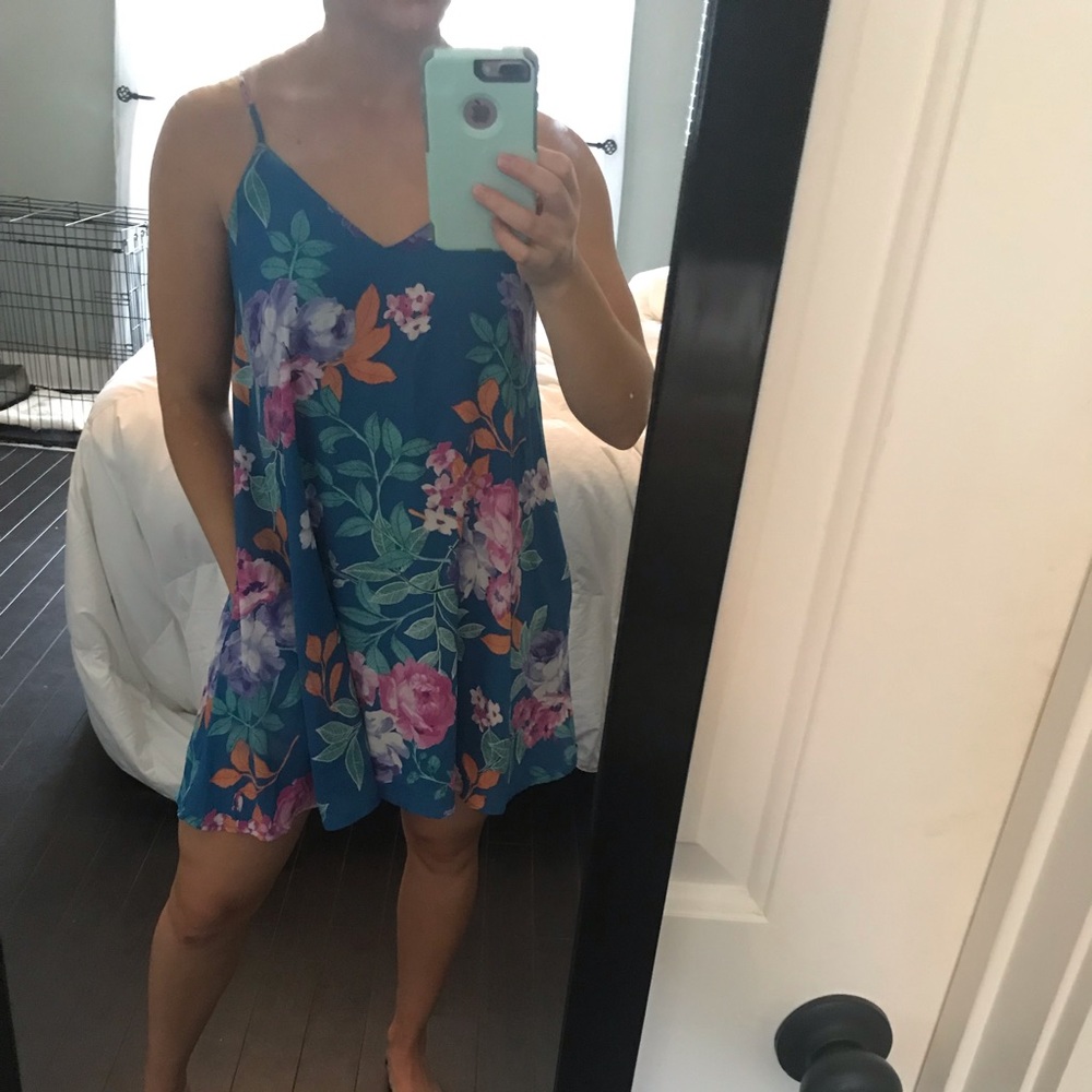 Lizard Thicket floral dress with pockets